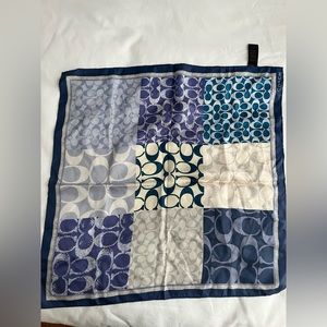 Coach 100% silk scarf